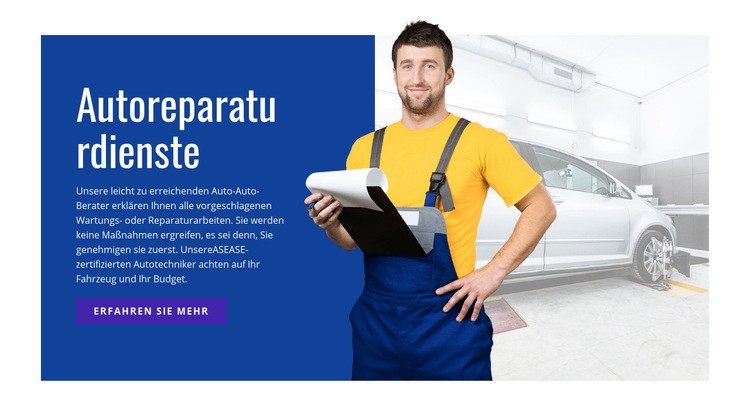 Elektrische Reparatur und Service Landing Page