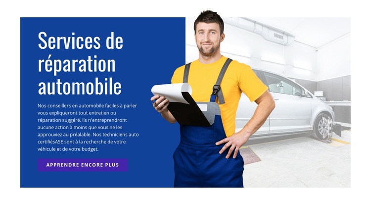 Réparation et services électriques Modèles de constructeur de sites Web