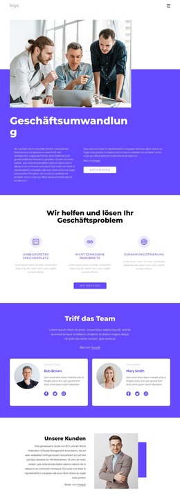 Globales Managementberatungsunternehmen - HTML-Webseitenvorlage