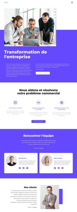 Cabinet De Conseil En Management Mondial - Modèle HTML5 Professionnel