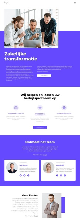 Wereldwijd Managementadviesbureau - HTML-Webpaginasjabloon