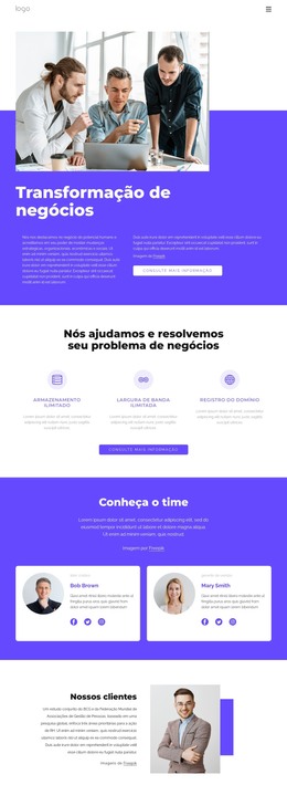 Empresa De Consultoria De Gestão Global - Modelo De Página Da Web HTML