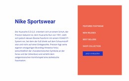 Nike Sportswear - Vorlage Für Eine Seite