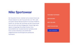 Premium-Landingpage Für Nike Sportswear