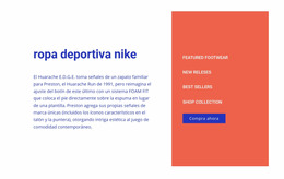 Nike Ropa Deportiva - Plantilla Joomla Profesional Personalizable