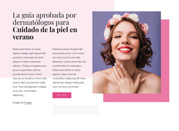 Cuidado De La Piel De Verano - Tema De WordPress De Arrastrar Y Soltar