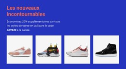 HTML5 Réactif Pour Tendances De La Mode Sportive
