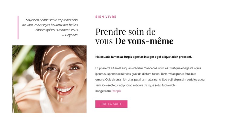 Bon soin de vous Modèle CSS