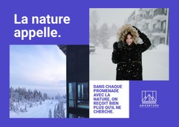 Balades Dans La Nature En Hiver - Modèle HTML5 Professionnel Personnalisable