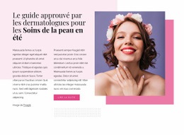 Référencement De La Page De Destination Pour Soins De La Peau D'Été