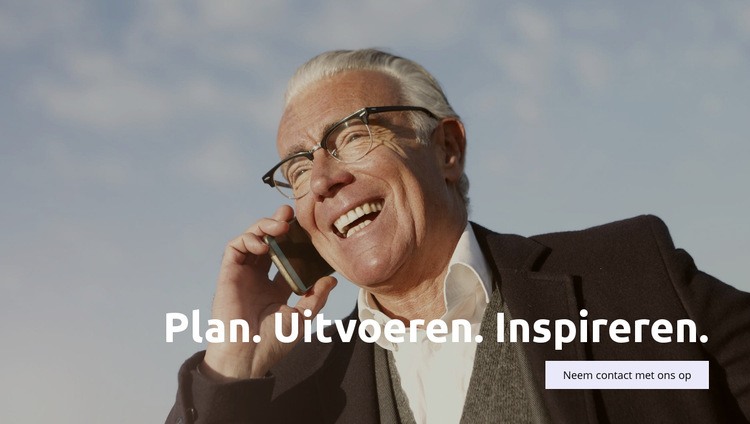 Inspiratie van succesvolle mensen Bestemmingspagina