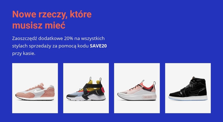 Trendy w modzie sportowej Szablony do tworzenia witryn internetowych