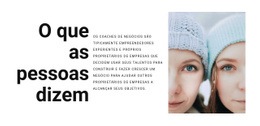 Opiniões De Nossos Usuários - Design HTML Page Online