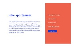 Nike Sportkläder - HTML Creator