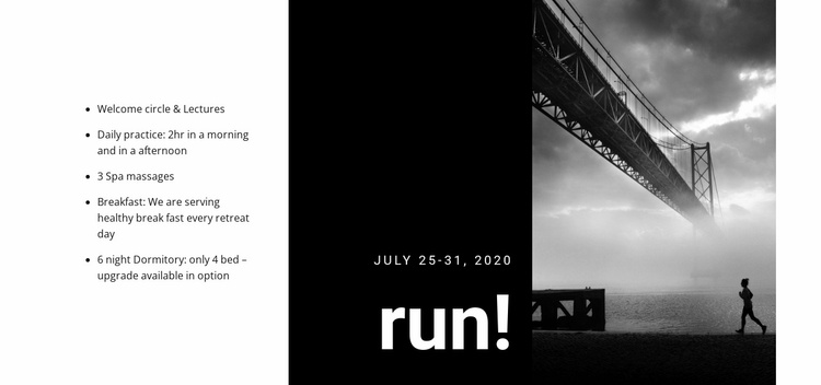 Family run club eCommerce Template