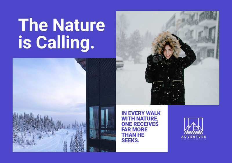 Winter nature walks Wix Template Alternative