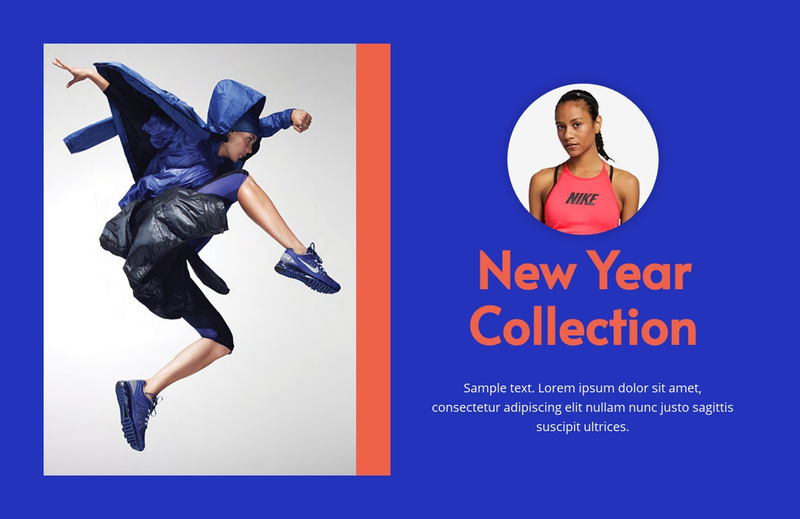 New year collection Web Page Design