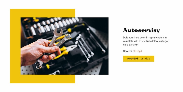 Automechanik na opravu Šablona CSS