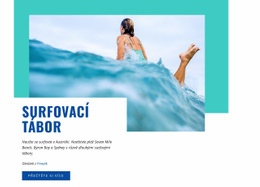 Sportovní Surfovací Tábor – Bezplatná HTML Šablona