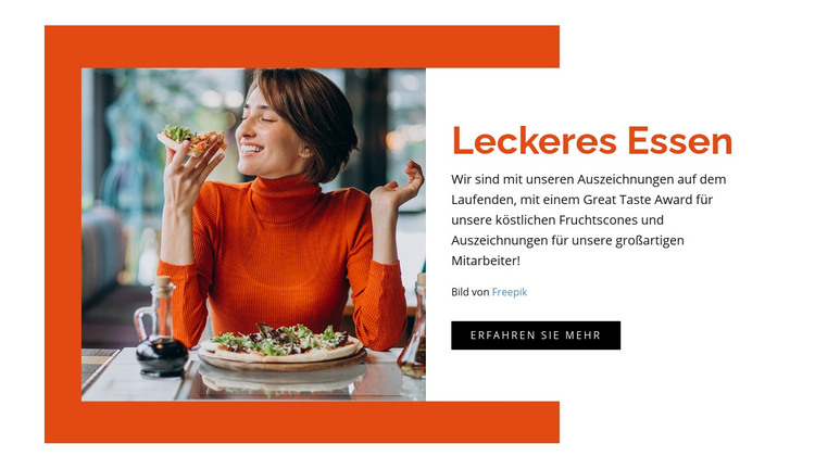 Genießen Sie das lokale Frühstück HTML-Vorlage