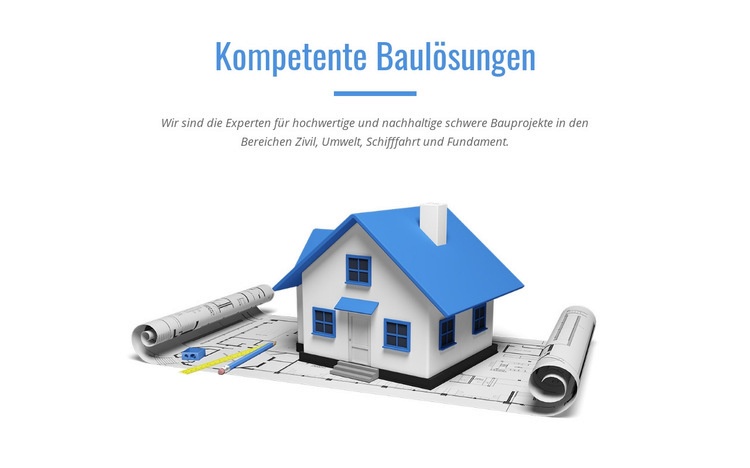 Einfamilienhäuser Website-Modell