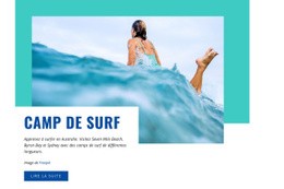 Camp De Surf Sportif - Créateur De Sites Web Modernes