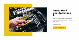 HTML Oldal Tervezés A Következőhöz: Autószerelő Javításra