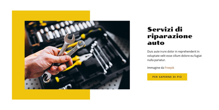 Meccanico auto per riparazione Tema WordPress