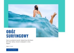 Obóz Surfingowy Szablon Responsywny HTML5