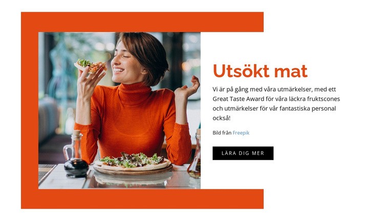 Njut av lokal frukost HTML-mall