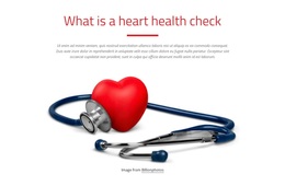 Heart Check Up - Personal Website Template