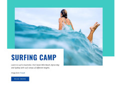 Sport Surfing Camp - Responsive WordPress Theme