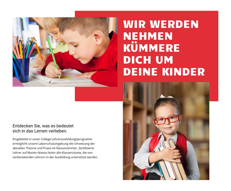 Schlüssel zur Entwicklung der Talente von Kindern WordPress-Theme