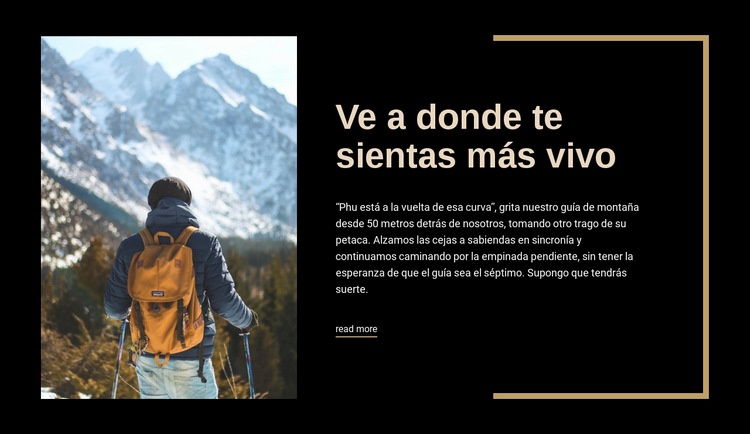 No hay fin para las aventuras Creador de sitios web HTML