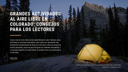 Grandes Actividades Al Aire Libre - Tema Moderno De WordPress
