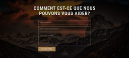 Comment Est-Ce Que Nous Pouvons Vous Aider - Modèle Web HTML