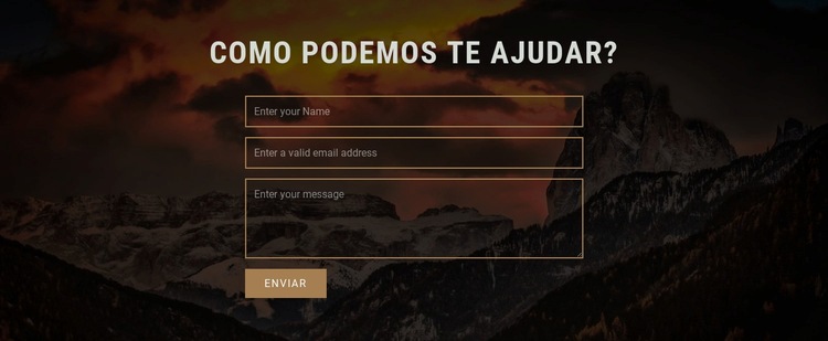 Como podemos te ajudar Design do site