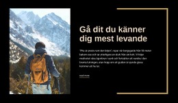 Det Finns Inget Slut På Äventyren - Personliga Webbplatsmallar