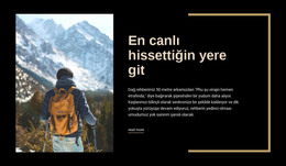 Maceraların Sonu Yok - Modern Site Tasarımı