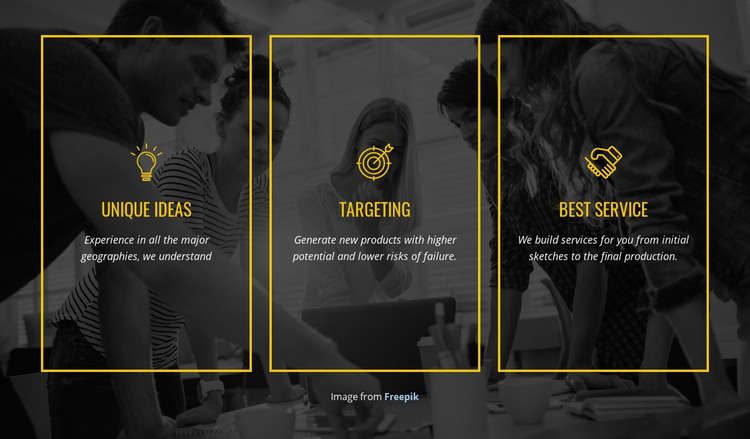 We create distinctive brands Homepage Design