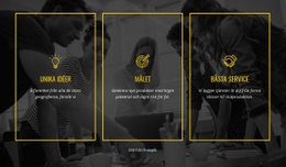 Vi Skapar Distinkta Varumärken - Mall För En Sida