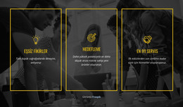 Farklı Markalar Yaratıyoruz - Bir Sayfalık Şablon