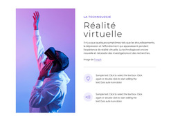 Technologie De Réalité Virtuelle : Modèle De Site Web Simple