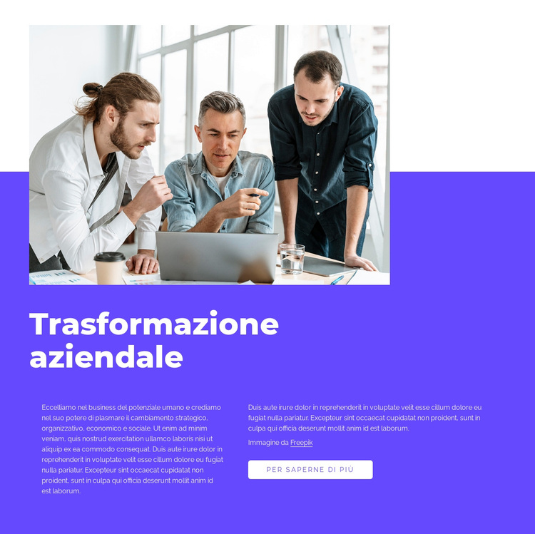 Il nostro lavoro è trasformativo Tema WordPress