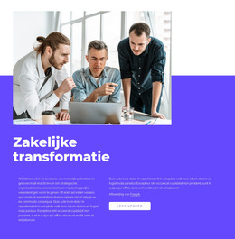 Ons Werk Is Transformatief - Responsieve HTML5-Sjabloon