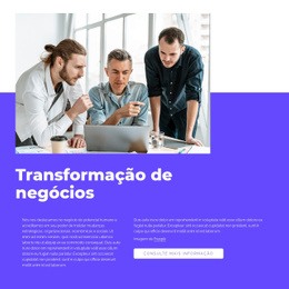 Nosso Trabalho É Transformador - Página De Destino Simples