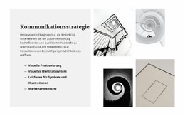 Strategien Und Ziele - Persönliche Website-Vorlage