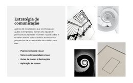 Modelo HTML5 Mais Criativo Para Estratégias E Objetivos
