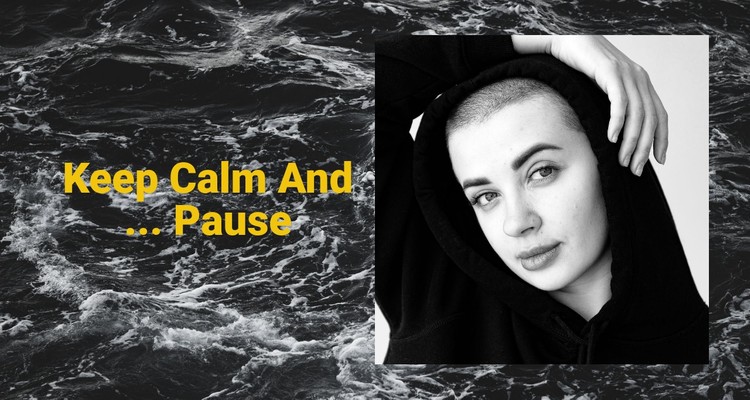 Keep calm and pause  CSS Template