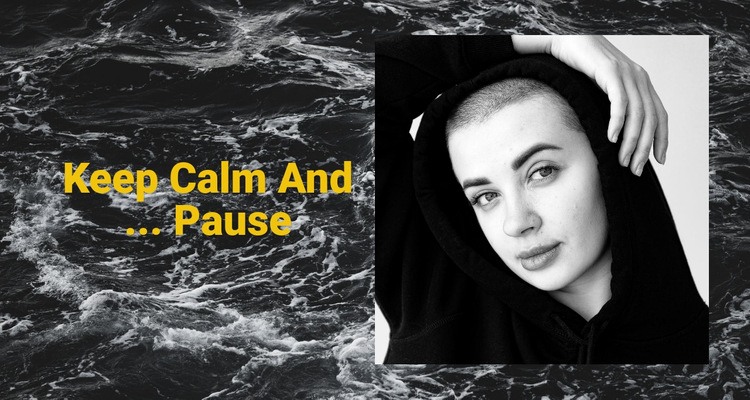 Keep calm and pause  Elementor Template Alternative